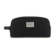 Dolce & Gabbana Stilfull Beauty Case i Svart Nylon och Läder Black, He...