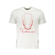 Cavalli Class Tryckt Rund Hals T-shirt White, Herr