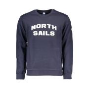 North Sails Blått tryckt långärmad sweatshirt Blue, Herr