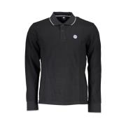 North Sails Polo med Kontrastdetaljer Black, Herr