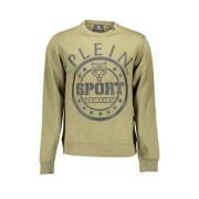 Plein Sport Grön Logo Långärmad Sweatshirt Green, Herr