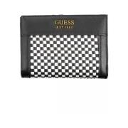 Guess Elegant Svart Plånbok med Kontrastdetaljer Black, Dam