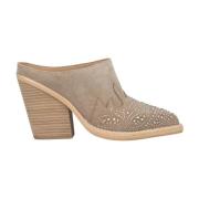 Alma EN Pena Glitter klacktoffel Beige, Dam