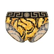 Versace Svart Greca Border Underkläder Multicolor, Herr