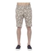 PT Torino Herr Bomullsshorts med Dragkedja Stängning Multicolor, Herr