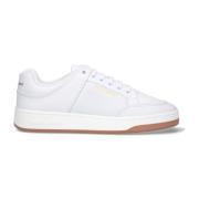 Saint Laurent Vita Läder Sneakers Ss22 White, Herr