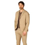 Mason's Sommar Herr Blazer i Bomull och Tencel Beige, Herr