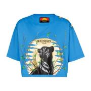 Balmain Disney x : The Lion King - T-shirt kort tryckt Cassius Khumalo...