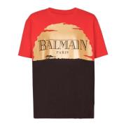 Balmain Disney x The Lion King - T-shirt med solnedgångsmotiv Multicol...