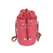 Chanel Vintage Pre-owned Laeder crossbodyvskor Pink, Dam