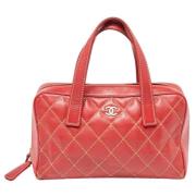 Chanel Vintage Pre-owned Laeder crossbodyvskor Red, Dam