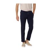 Mason's Stretch Satin Chino Byxor New York Blue, Herr