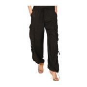 Mason's Cargo Jogger Byxor Francis Modal Bomull Black, Dam