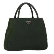 Prada Vintage Pre-owned Nylon prada-vskor Green, Dam