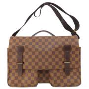 Louis Vuitton Vintage Pre-owned Canvas axelremsvskor Brown, Dam