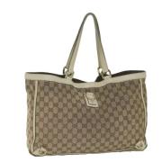 Gucci Vintage Pre-owned Canvas totevskor Brown, Dam