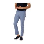 Mason's Stretch satin chino byxor regular passform Blue, Herr