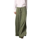 Mason's Avslappnad Passform Linne Tencel Chino Byxor Green, Dam