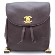 Chanel Vintage Pre-owned Laeder axelremsvskor Brown, Dam