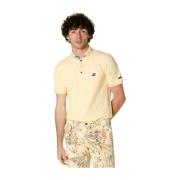 Mason's Leopardi Herr Polo med Skräddade Detaljer Yellow, Herr