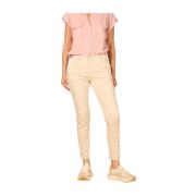 Mason's Slim Women's Chino Byxor i Stretch Satin Beige, Dam