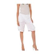 Mason's Victoria Cargo Bermuda Shorts Vit White, Dam