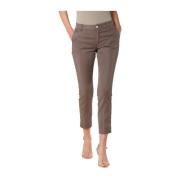 Mason's Curvy Chino Byxor Essential Elegance Brown, Dam