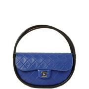 Chanel Vintage Pre-owned Tyg handvskor Blue, Dam