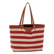 Burberry Vintage Pre-owned Canvas totevskor Red, Dam