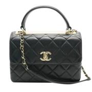 Chanel Vintage Pre-owned Laeder handvskor Black, Dam