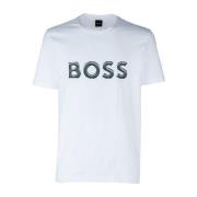 Hugo Boss Casual Bomull T-shirt White, Herr