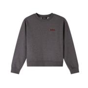 A.p.c. Rund Hals Sweatshirt Logo Hjärta Gray, Herr