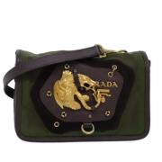 Prada Vintage Pre-owned Nylon prada-vskor Green, Dam