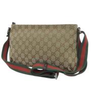 Gucci Vintage Pre-owned Canvas gucci-vskor Beige, Dam