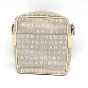 Bvlgari Vintage Pre-owned Canvas axelremsvskor Beige, Dam