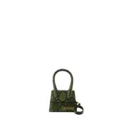 Jacquemus Grön Läder Crossbody Väska Green, Dam