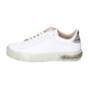 Stokton Läder Sneakers för Kvinnor White, Dam