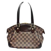 Louis Vuitton Vintage Pre-owned Tyg handvskor Brown, Dam