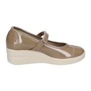 Rucoline Ultra Ballet Flats i Lackläder Beige, Dam