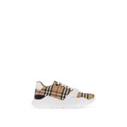 Burberry Vintage Check Fabric Sneakers Beige, Dam