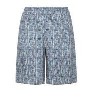 Fendi Silkeblå Shorts Ss22 Blue, Herr