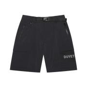 Duvetica Svart Logo Print Stretch Cordura Byxor Black, Herr