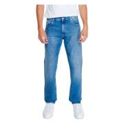 Calvin Klein Jeans Straight Jeans Höst/Vinter Kollektion Blue, Herr