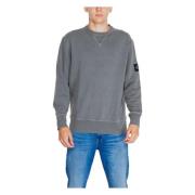 Calvin Klein Jeans Badge Crew Sweatshirt Gray, Herr