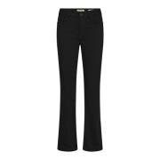 MOS MOSH Deluxe Flare Jeans Svart Black, Dam