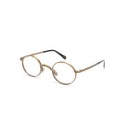 Moscot Moyel OPT Antique Gold Optical Frame Yellow, Unisex