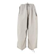 Autry Parachute Bomull Wide Leg Byxor Gray, Dam