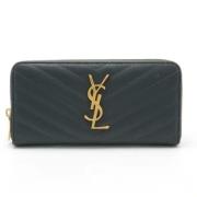 Yves Saint Laurent Vintage Pre-owned Laeder plnbcker Black, Dam