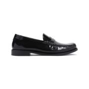 Saint Laurent Svarta Loafers för Kvinnor Black, Dam