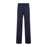 Off White Blå Ull Slim Pant Aw23 Blue, Herr